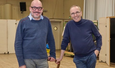 Jossi Wieler (li.) und Sergio Morabito neue Brecht-Gastprofessoren in Leipzig. Foto: privat