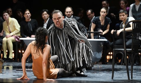 Pagliacci | Maria Rosendorfsky, Milen Boshkov, Opern- und Extrachor des Theaters Ulm | Foto: Jochen Klenk
