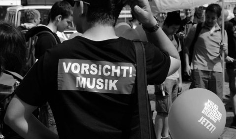 Volksinitiative in Brandenburg: „Vorsicht Musik“. Foto: LV Brandenburg