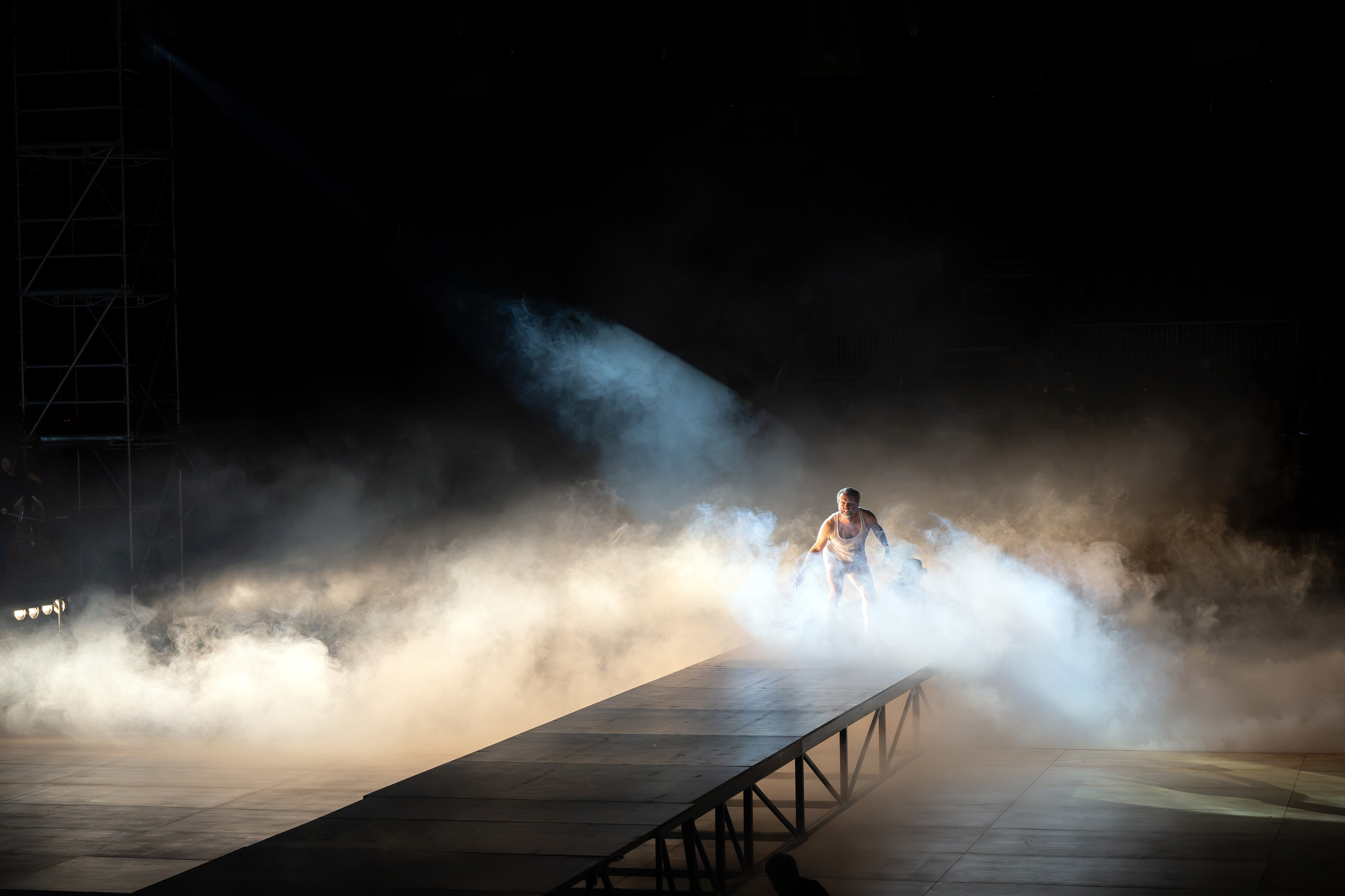 Die Heide im Sturm, Lear im Wahn (Scott Hendricks) Foto: Monika Rittershaus