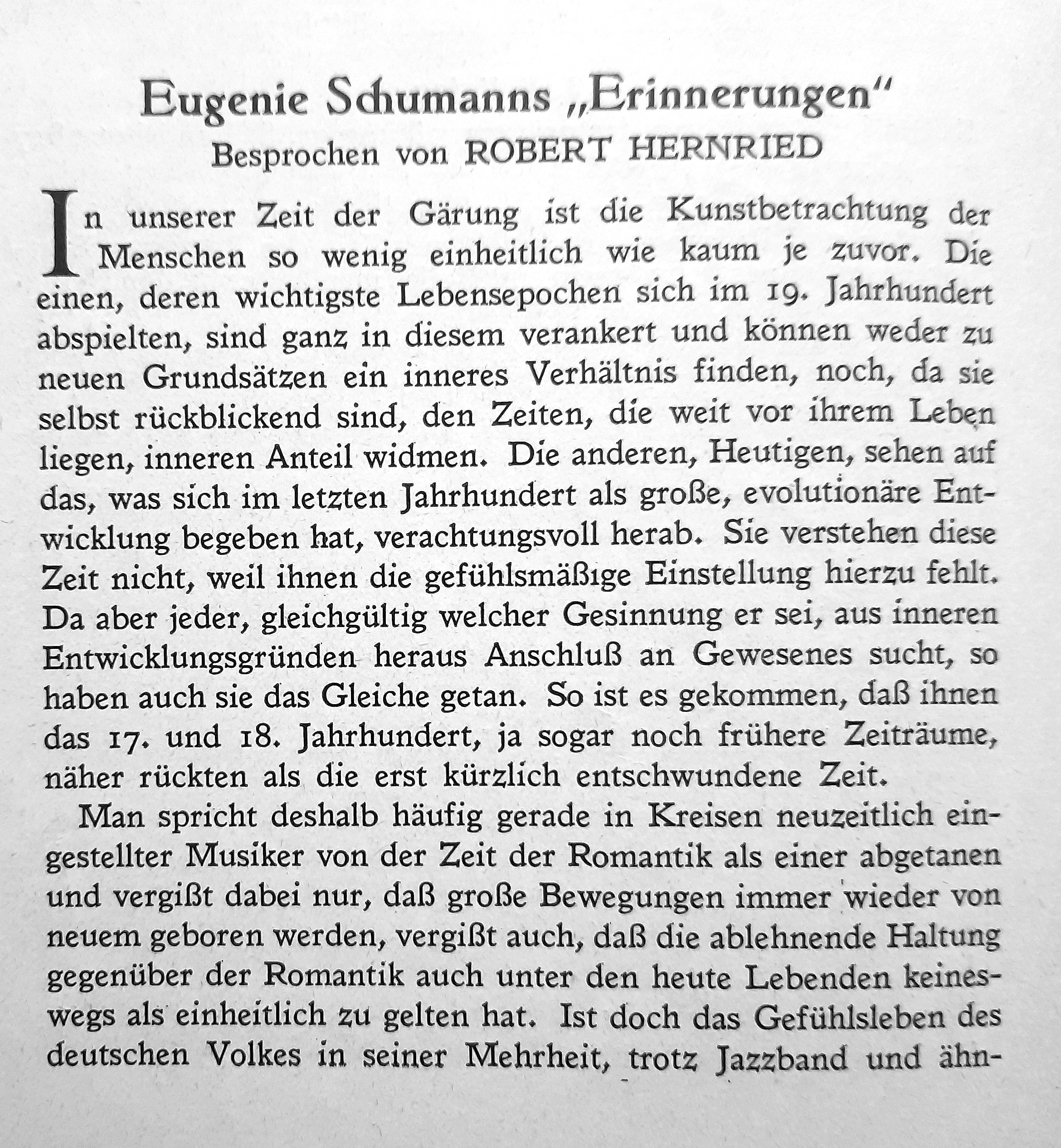 Robert Hernried, Neue Musik-Zeitung, 47. Jg., 2. Dezember-Heft 1925