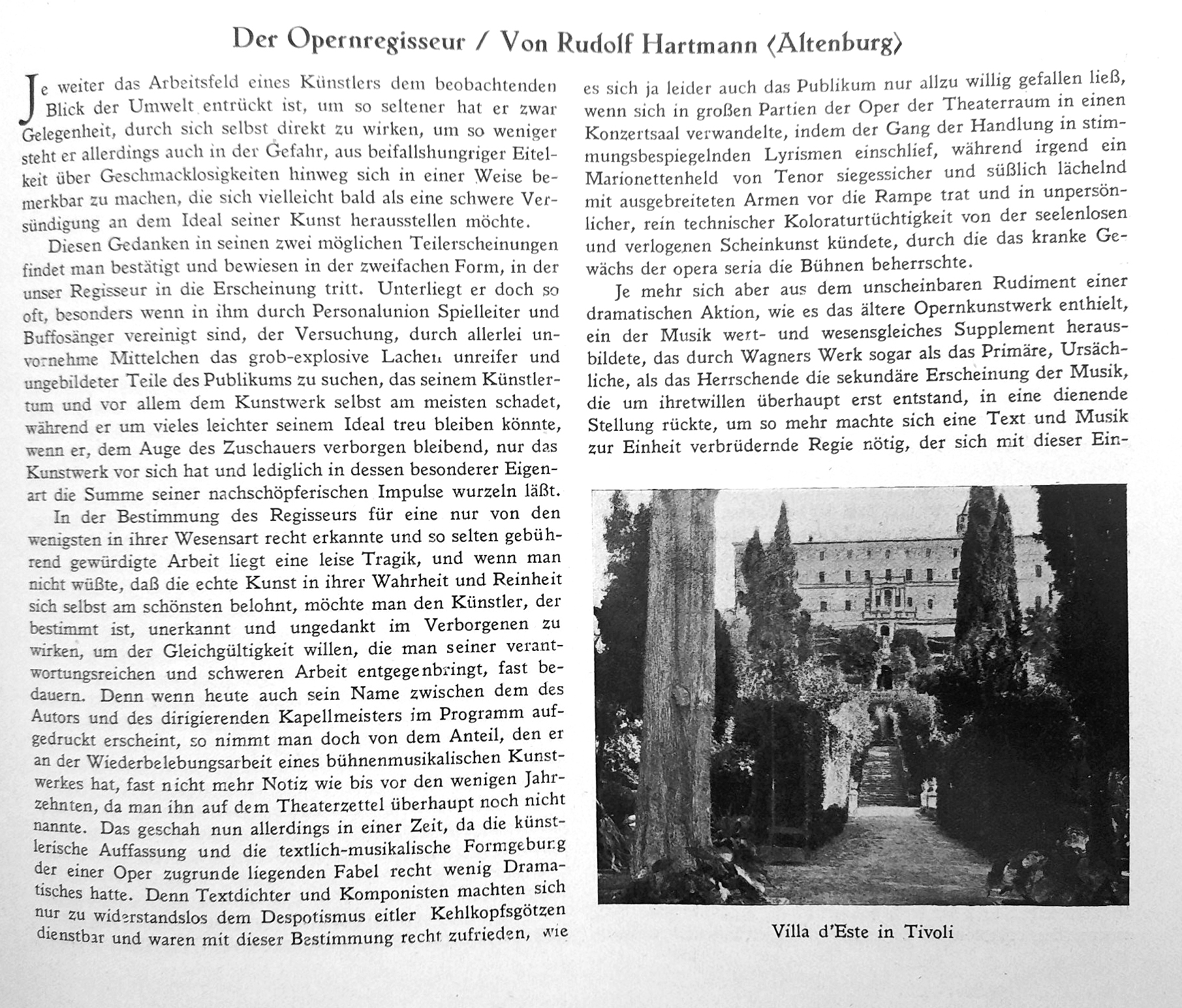 Rudolf Hartmann, Neue Musik-Zeitung, 47. Jg., 2. Februar-Heft 1926