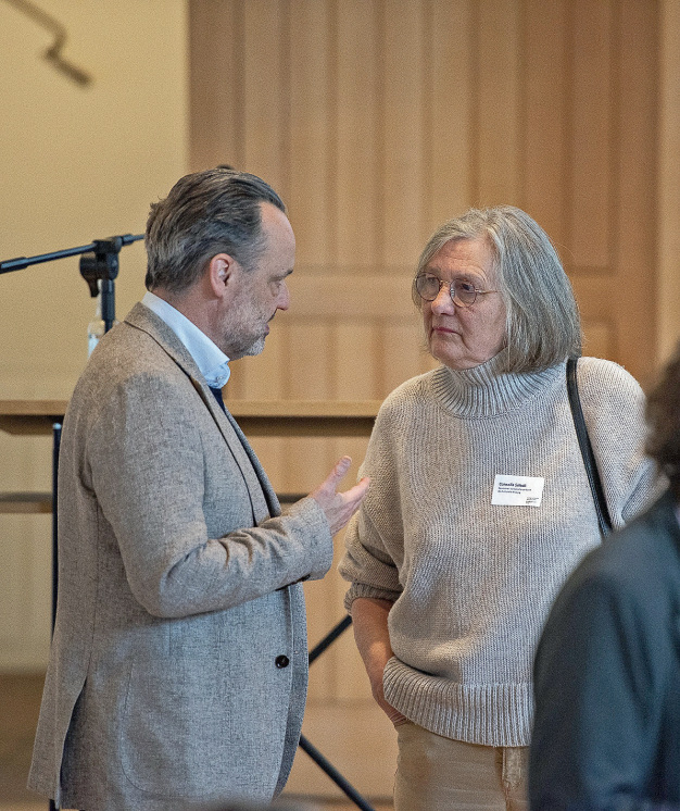 Lorenz Deutsch, Vorsitzender Kulturrat NRW, Cornelia Sokoll. Foto: Jacob Sokoll