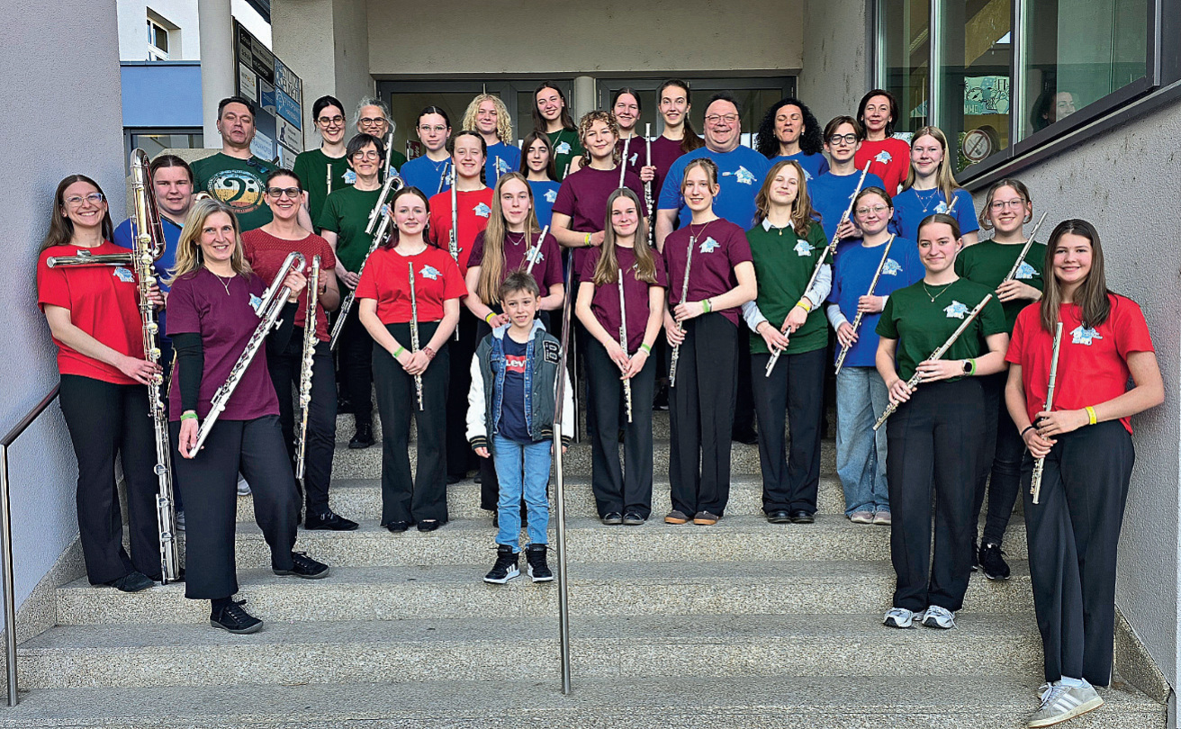 Auch das Querfl&ouml;tenorchester der Landkreismusikschule Cham war Teil des TOM. Foto: Eduard Ablyakimov