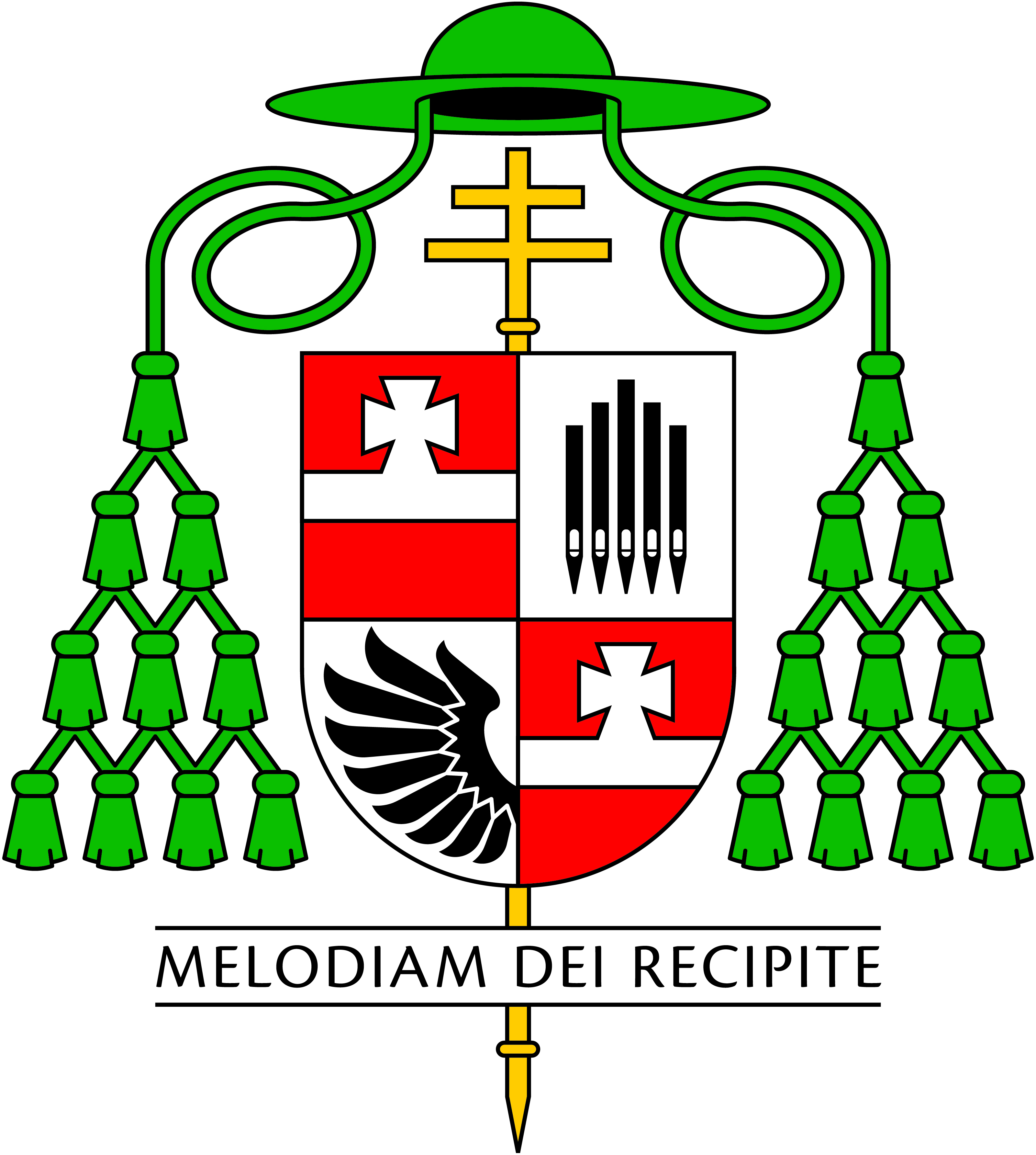 Das Wappen des neuen Wiener Erzbischof Josef Gr&uuml;nwidl. &copy; Erzdi&ouml;zese Wien