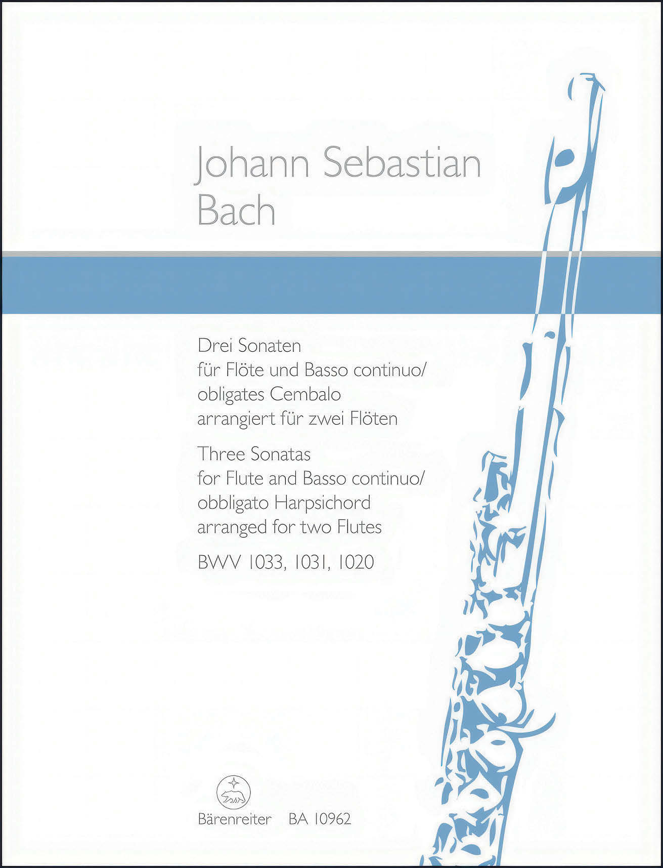 Johann Sebastian Bach: Drei Sonaten für Flöte und Basso Continuo /obligates Cembalo
