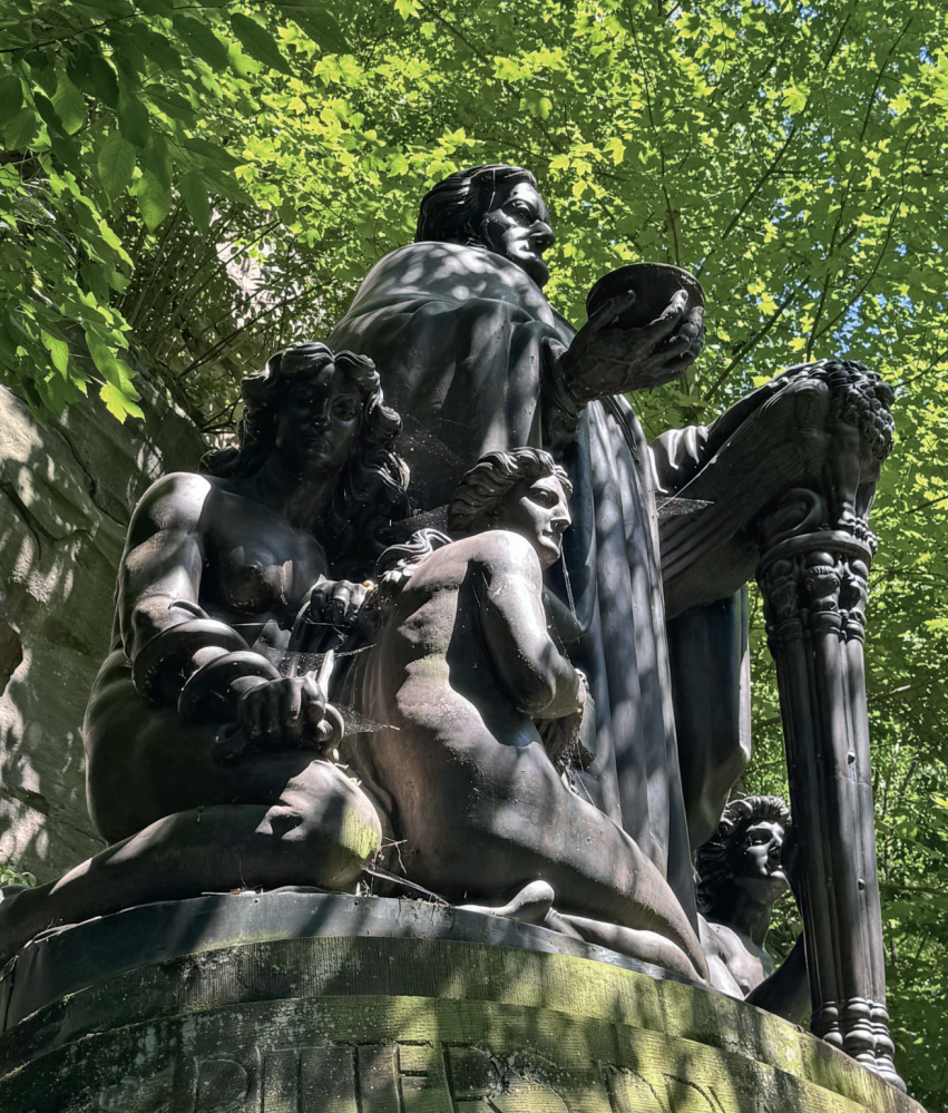 Richard-Wagner-Denkmal im Liebetaler Grund. Foto: Nonnenmann