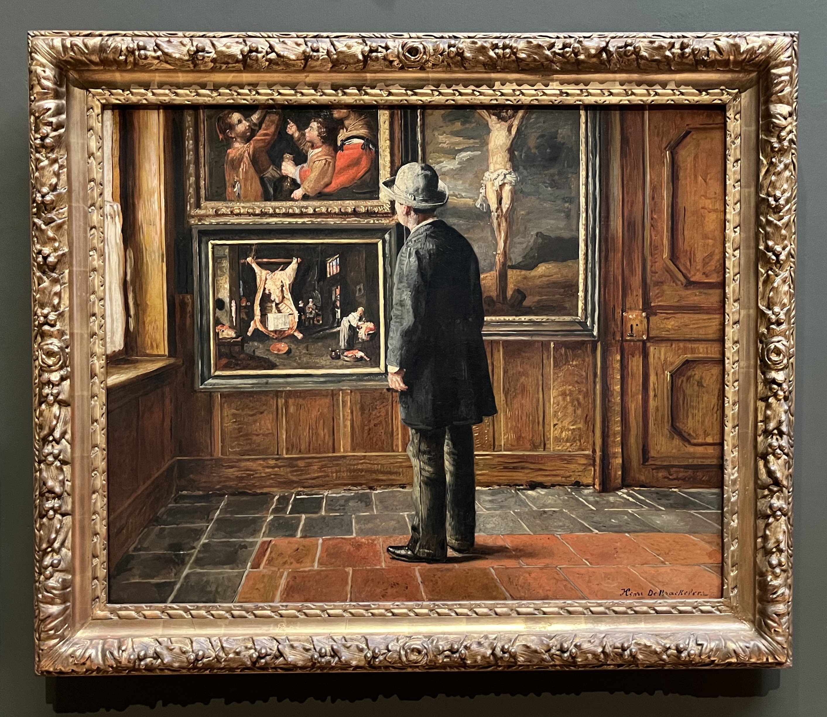 Henri De Braekeleer (1840–1888). Der Kunstliebhaber (1884). KMSKA Antwerpen. Foto: mku