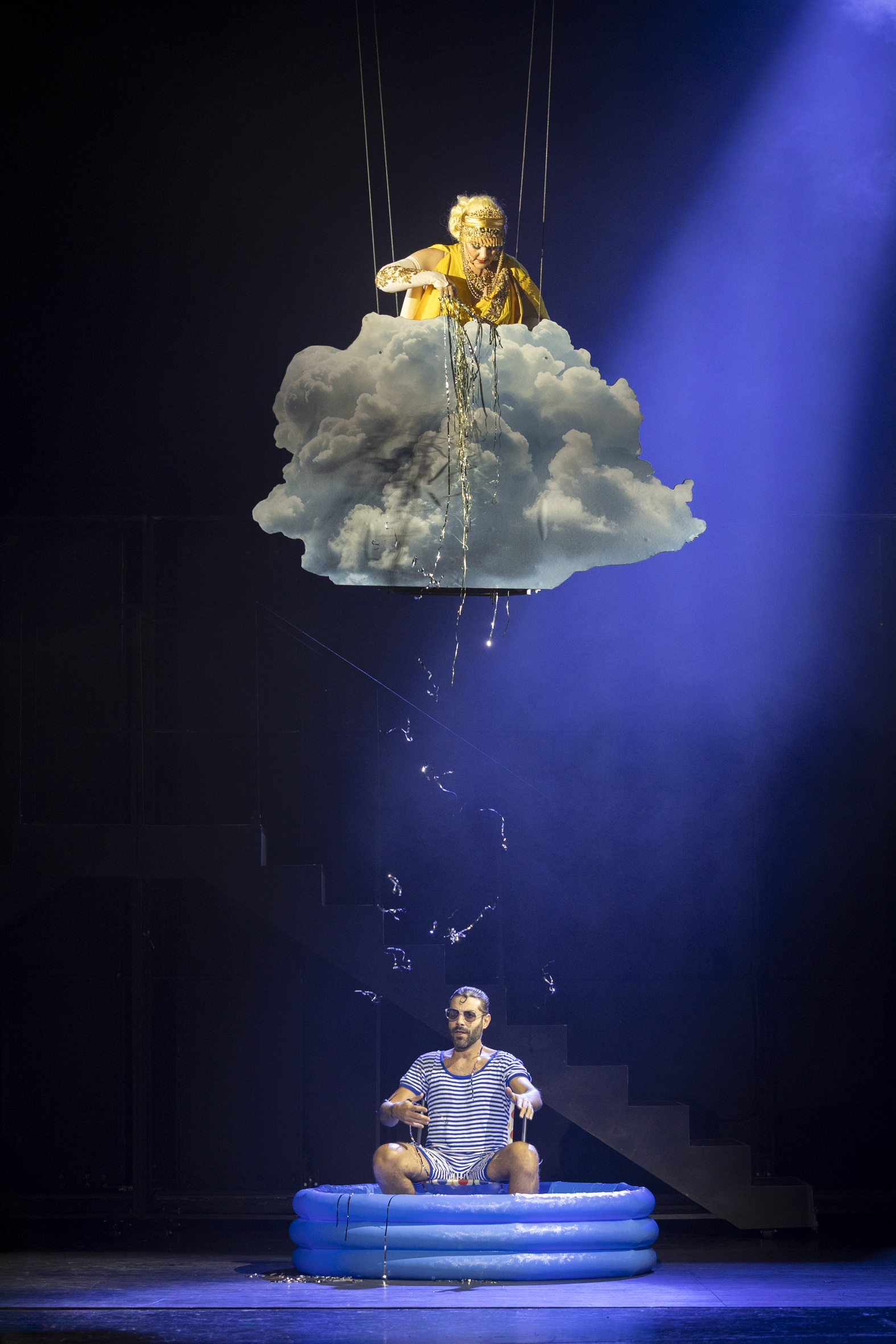 Sophie Rennert (Giunone), Rocco Cavalluzzi (Momo). &copy; Birgit Gufler
