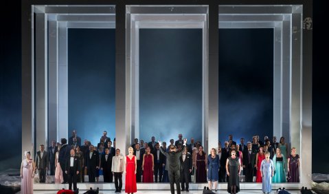 Tannhäuser . Premiere 17.03.2018 // Opernchor. Foto: © Tom Schulze