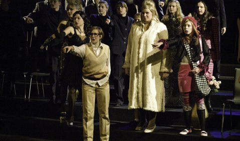 „Eine Odyssee“: Szene aus dem Musiktheaterprojekt des Landesmusikrates Sachsen-Anhalt. Foto: van Eijdsen