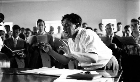 Gottfried Wolters im Herbst 1961 während einer Sing- und Musizierwoche in Reinbek. Foto: privat