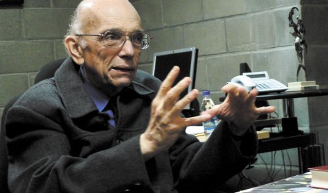 Venezolanische Impressionen: José Antonio Abreu beim Abschlussgespräch. Foto: Koch