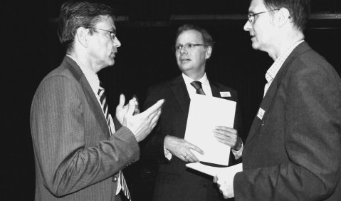 Jörg Zirfas, Hans-Ulrich Schäfer-Lembeck, Joachim Kremer (v.l.).  Foto: Hochschule für Musik und Theater München