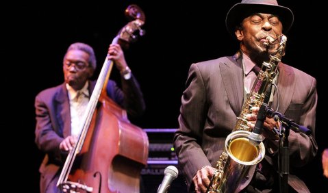 Wayne Dockery (li.) und Archie Shepp. Foto: Ralf Dombrowski