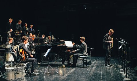 Homogenes Satzspiel, überzeugende Solisten und Jazz, der Neuland betritt: Big Frash Band aus Schleswig-Holstein überzeugte in Stuttgart. Foto: DMR