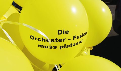  „Die Orchester-Fusion muss platzen“. Foto: Hans Kumpf