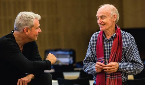 Christian Wolff im Gespräch mit Alexander Liebreich. Foto: Florian Ganslmeier/MKO