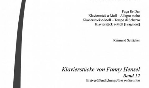Fanny Hensel: Klavierstücke, Band 12, Furore-Edition 10148