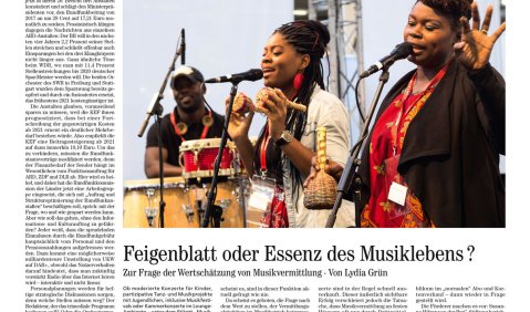 Titelseite der nmz 2016/05.