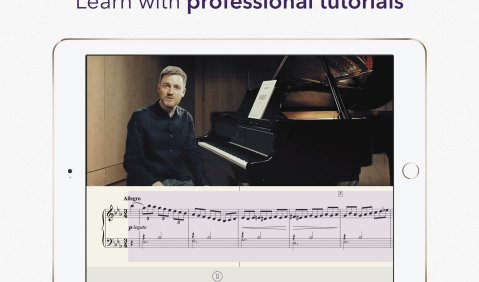 Profi-Tipps mit Notenansicht – Blick in die Klavier-App „Tido“. Infos unter: www.tidomusicapp.com