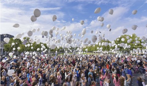 Ballonwettbewerb zum 50. Geburtstag des Landesverbandes Hessen.  Foto: Joachim Sobek