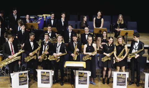 Die Big Band des Gymnasiums Weilheim wird Bayern bei der Bundesbegegnung „Jugend jazzt“ vertreten. Foto: LJJB