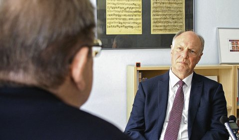 Im Interview: Theo Geißler (li.) mit Martin Maria Krüger. Foto: Martin Hufner