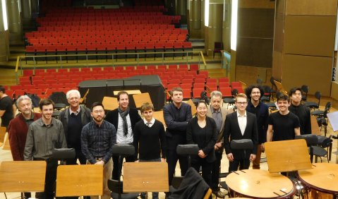 Die ausgewählten Orchesterdirigenten des Dirigentenforums 2018. Foto: Dirigentenforum