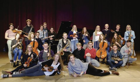 Hessens junge Musik-Mentoren. Foto: Landesmusikakademie Hessen