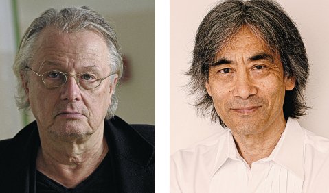 Premierenprogramm mit vielen Bezügen zur Hansestadt: Frank Castorf und Kent Nagano. Fotos: Thomas Aurin (li.), Felix Broede (re.)