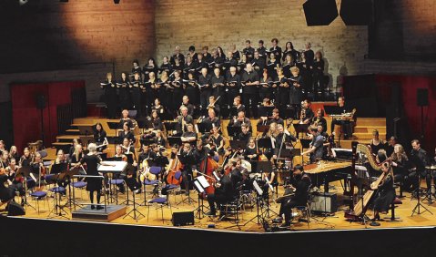 Das Eröffnungskonzert zum 42. Bayerischen Musikschultag in Ingolstadt. Foto: Silja Eisenweger