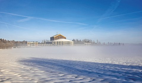 Mythischer Ort: Einst Spielort fürs König-Ludwig-Musical in diversen Varianten – bald soll Ralph Siegels „Zeppelin“-Traum das Publikum in Ludwigs Festspielhaus Füssen locken. Foto: Dominik Sporer/Ludwigs Festspielhaus Füssen