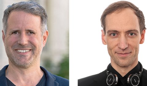 Vielfältig digitalmusikalisch vernetzt: Die Musikpädagogen und Forscher Philipp Ahner (Foto: Annette Widler) und Matthias Krebs