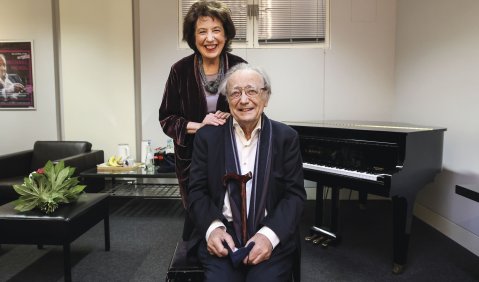 Kunst lebt aus Freundschaften: Alfred Brendel und Imogen Cooper. Foto: Sven Lorenz