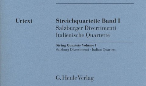 Wolfgang Amadeus Mozart: Streichquartette. Für zwei Violinen, Viola und Violoncello. Herausgegeben von Wolf-Dieter Seiffert. G. Henle Verlag HN 1120–1123