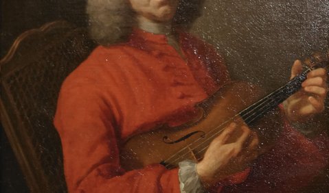 Rameau, porträtiert von Jacques-André-Joseph Camelot Aved