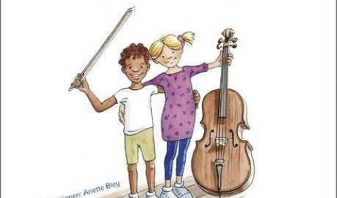 Jessica Kuhn: Billy Bogen & Gwindi Greifhand. Expedition mit dem Cellobogen. 88 Übungen für Kinder. Musikverlag Holzschuh VHR 3517