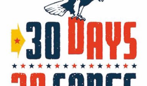 Musiker wollen Trump-Wähler umstimmen. Foto: Logo «30 Days, 30 Songs»