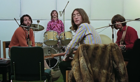 Screenshot aus dem Trailer der Doku The Beatles: Get Back. Foto: Disney+