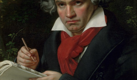Ludwig van Beethoven im Jahr 1820. Gemälde von Joseph Karl Stieler (1820)