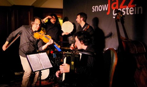 Folkloristischer Jazz: das Luca Ciarla Quartet in Bad Hofgastein. Foto: Godehard Lutz