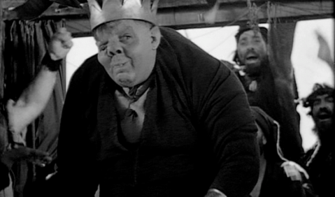 Charles Laughton (Quasimodo ) in William Dieterles Film "Der Glöckner von Notre-Dame" von 1949.