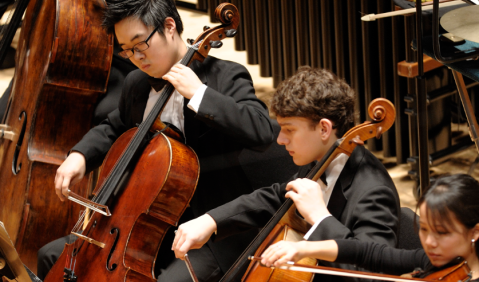 Das Curtis Symphony Orchestra bei den Dresdner Musikfestspielen 2012. Foto: Curtis Institute