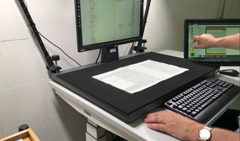 Dokumentenscanner © Nationalarchiv der Richard-Wagner-Stiftung, Bayreuth