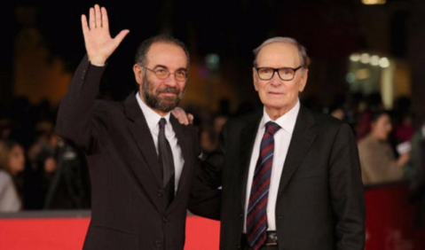 Ennio Morricone und Giuseppe Tornatore. Foto: Biennale Venedig