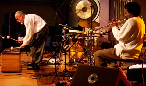 E_f Transatlantic Freedom Suite Tentet feat. Günter Baby Sommer & Wadada Leo Smith. Foto: EUPHORIUM Groups & Shows