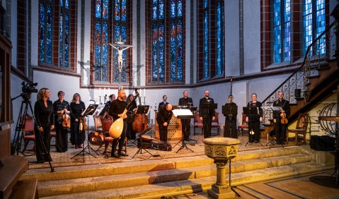 Güldener Herbst: Die Lautten Compagney in der Stadtkirche Meiningen. Foto: Guido Werner