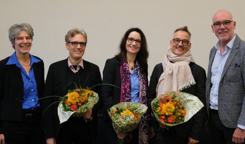 (v.l.n.r.): Kathrin Schwalb, Axel Gremmelspacher, Brigitte Binder, Ingo Diehl und Elmar Fulda. Foto: Lorna Lüers