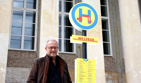 Angekommen - in Hellerau und Dresden: Dieter Jaenicke. Foto: Michael Ernst